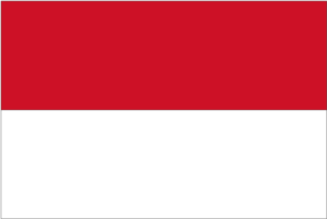 Flagge Indonesien
