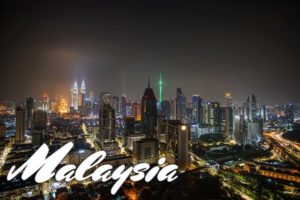 Die Skyline von Kuala Lumpur in Malaysia.