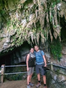 Eingang der Clearwater Cave mit einblättrigen Pflanzen