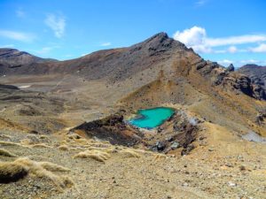 Die Landschaft des Tongariro Alpine Crossings ist karg.