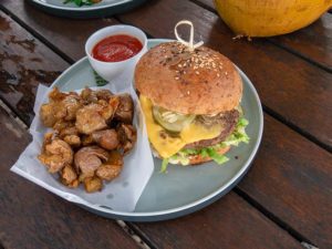 Vegetarischer Burger im Shady Shack.